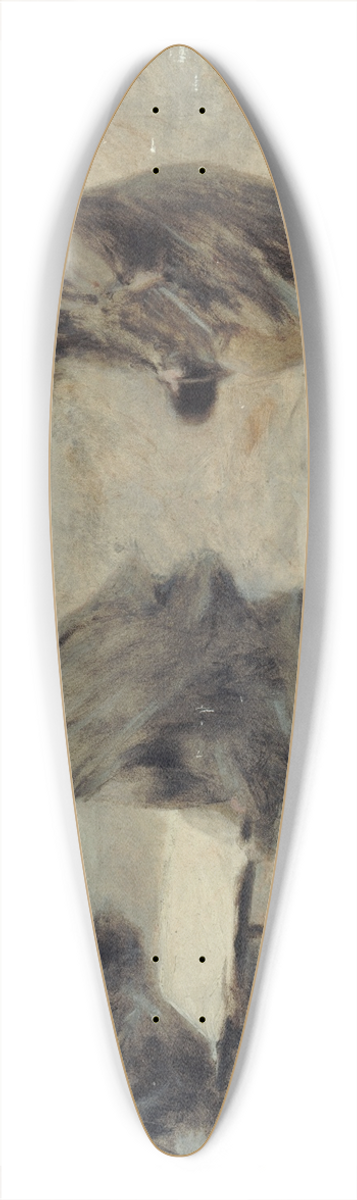 Thobald Chartran - Lenterrement 39.3 inch art pintail longboard deck