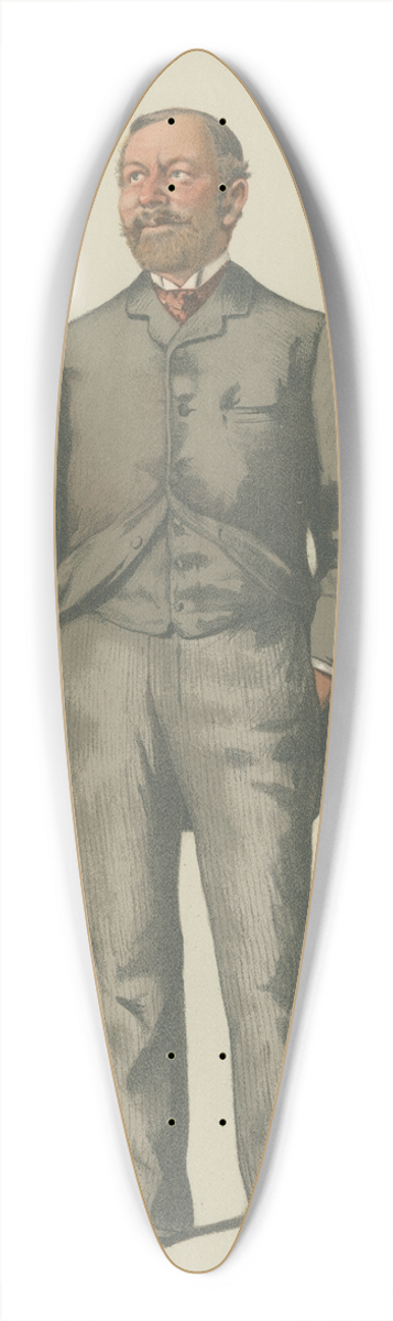 Thobald Chartran - Politicians  Vanity Fair. Brighton. Mr. William Thackerey Marriot. 24 March 1883 39.3 inch art pintail longboard deck