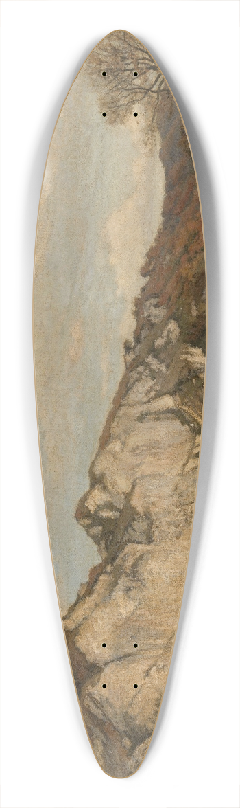 Thodore Baron - Rocher de Frne near Profondeville 39.3 inch art pintail longboard deck