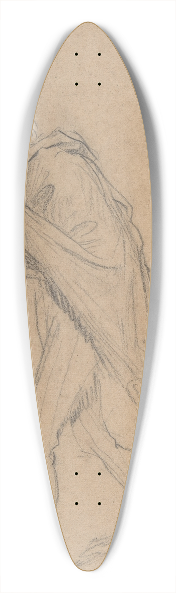 Thodore Chassriau - Cassio Bowing 39.3 inch art pintail longboard deck