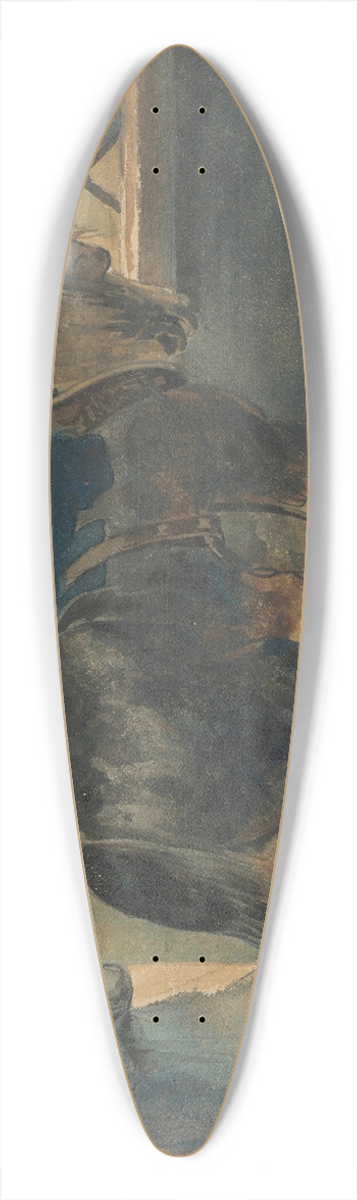 Thodore Gricault - Cheval de trait  lcurie 39.3 inch art pintail longboard deck