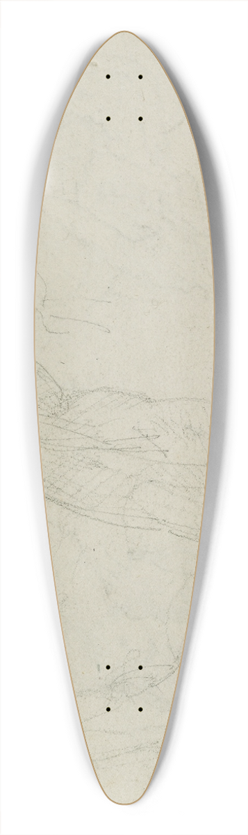 Thodore Gricault - Figure studies 39.3 inch art pintail longboard deck