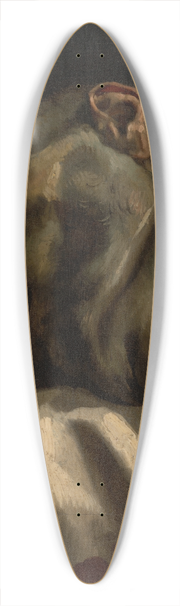 Thodore Gricault - Head of a Guillotined Man 39.3 inch art pintail longboard deck
