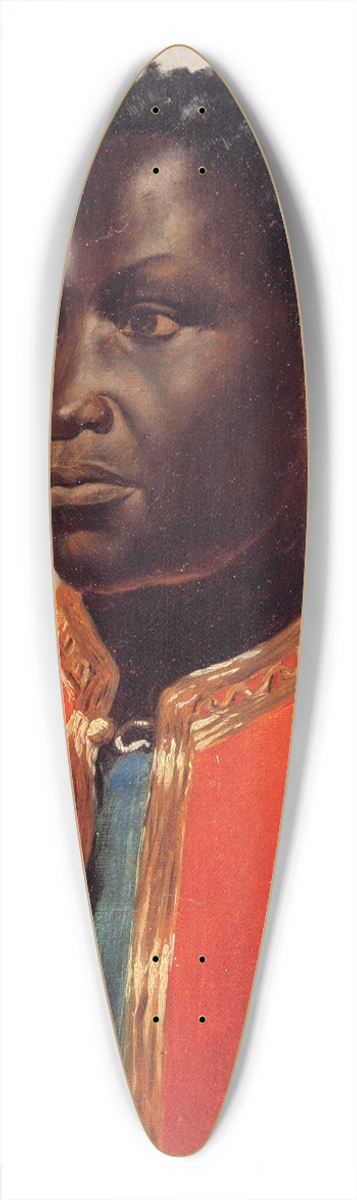 Thodore Gricault - Portrait of a Negro 39.3 inch art pintail longboard deck