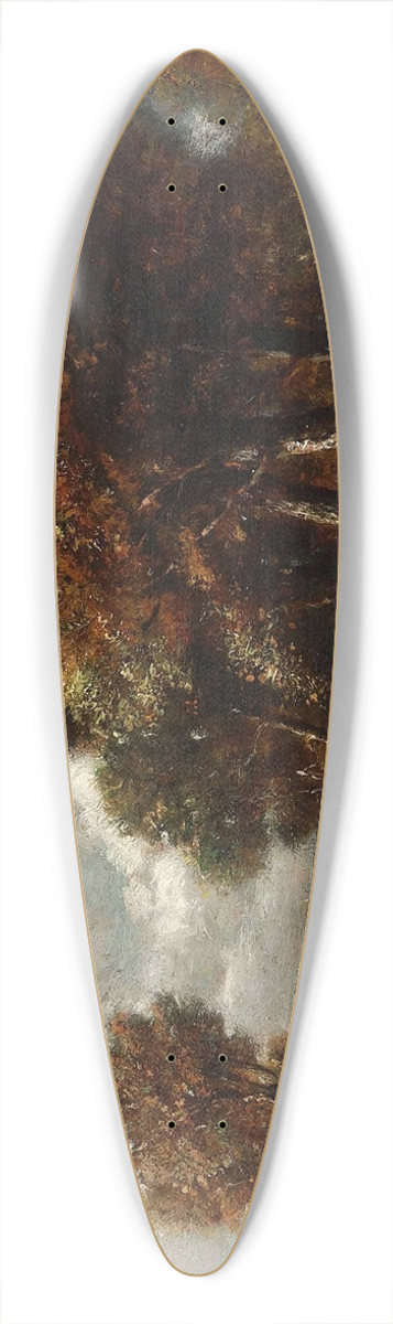 Thodore Rousseau - Landscape with Figures 39.3 inch art pintail longboard deck
