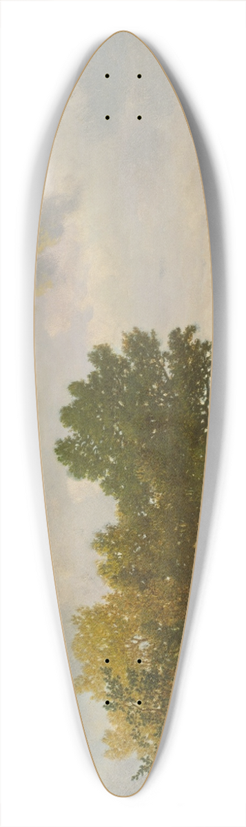 Thodore Rousseau - The Pond (La Mare) 39.3 inch art pintail longboard deck