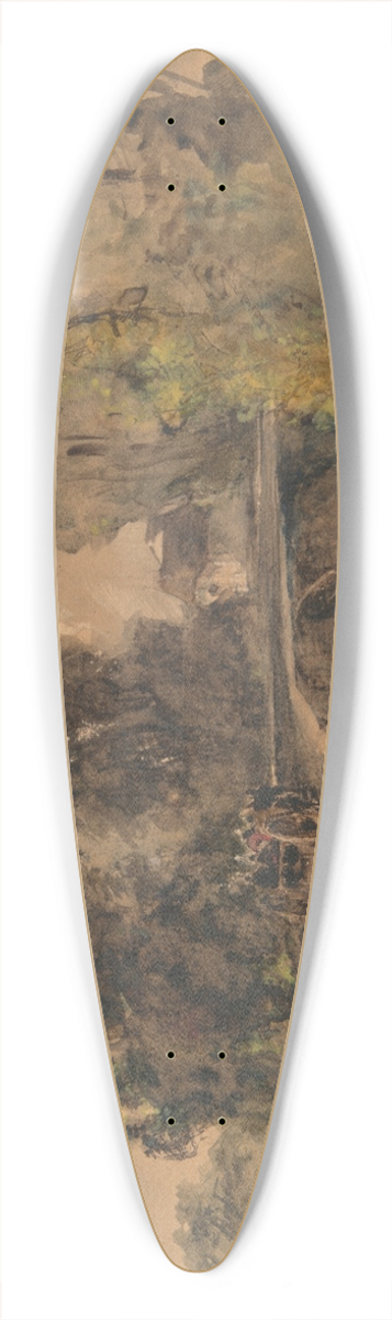 Thodore Rousseau - The StoneBridge 39.3 inch art pintail longboard deck