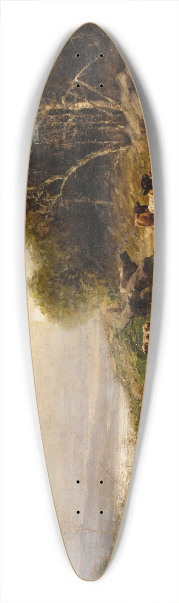 Thomas Bigelow Craig - Near Great Barrington 39.3 inch art pintail longboard deck