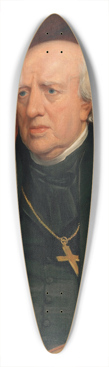 Thomas Clement Thompson - Portrait of John Thomas Troy, Archbishop of Dublin (1739-1823) 39.3 inch art pintail longboard deck