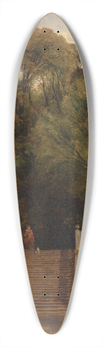 Thomas Creswick - On the Terrace at Haddon Hall, Derbyshire 39.3 inch art pintail longboard deck
