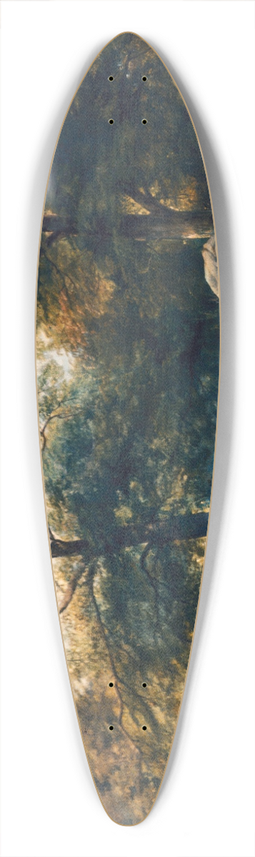 Thomas Creswick - Rest by the Way 39.3 inch art pintail longboard deck