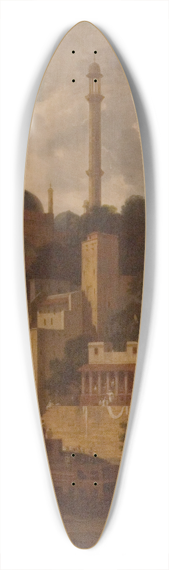 Thomas Daniell - Aurangzebs Mosque 39.3 inch art pintail longboard deck