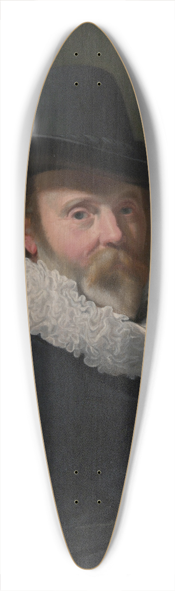 Thomas de Keyser - Portrait of a Man with a Shell 39.3 inch art pintail longboard deck
