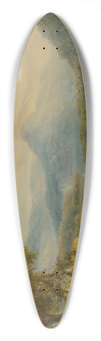 Thomas Doughty - Two Fishermen 39.3 inch art pintail longboard deck