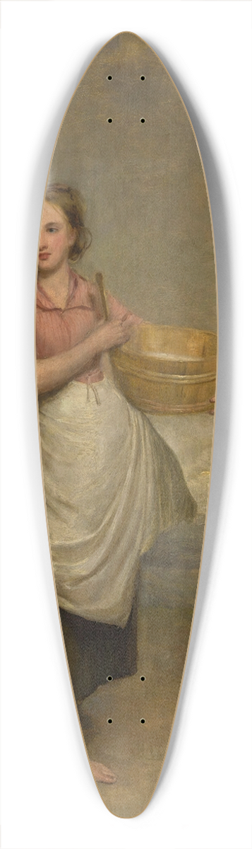Thomas Duncan - A milkmaid in a landscape 39.3 inch art pintail longboard deck