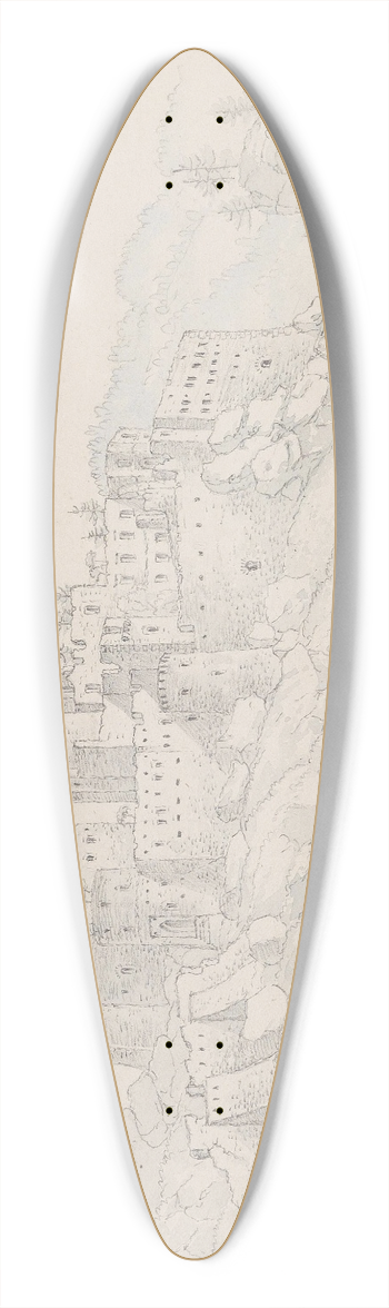 Thomas Ender - Burg Kollmitz 39.3 inch art pintail longboard deck