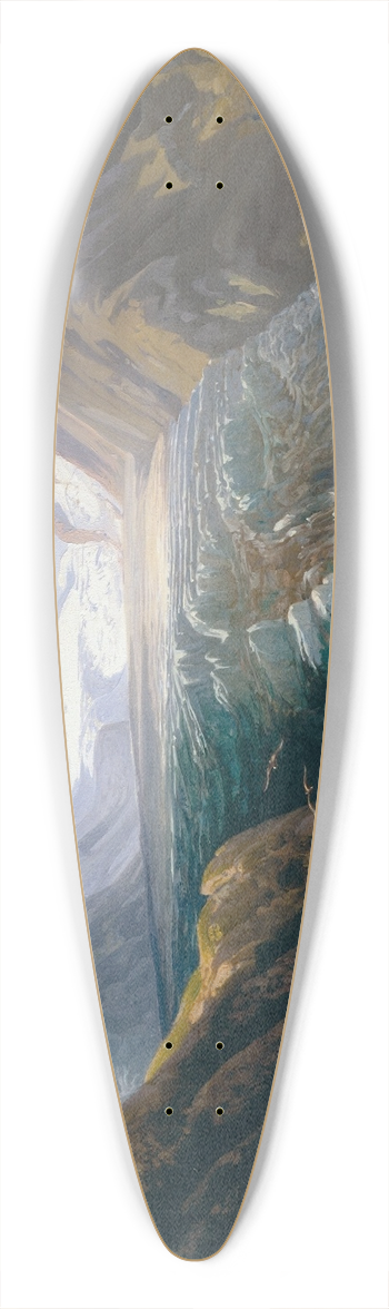 Thomas Ender - Der Groglockner mit der Pasterze 39.3 inch art pintail longboard deck