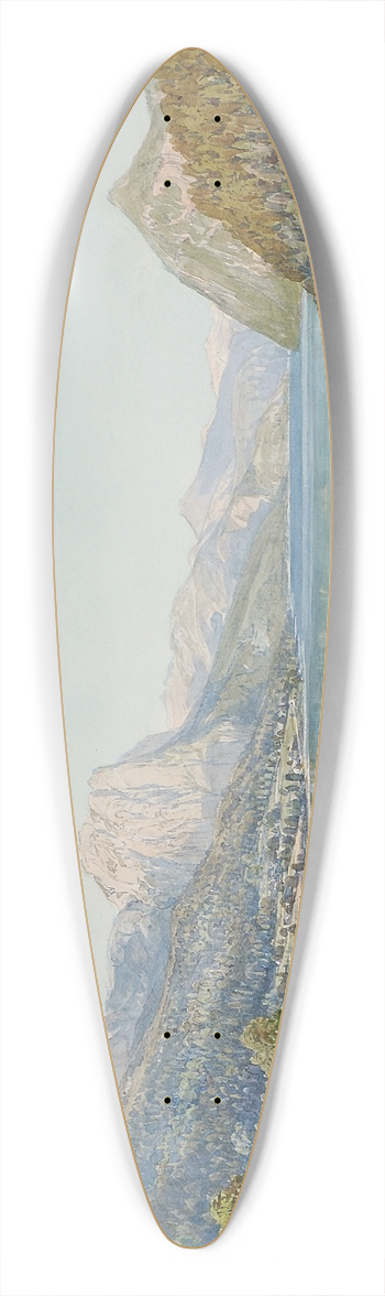 Thomas Ender - Der Grundlsee in der Steiermark 39.3 inch art pintail longboard deck