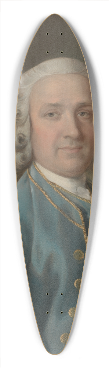 Thomas Gainsborough - A Man Called Mr. Wood, the Dancing Master 39.3 inch art pintail longboard deck