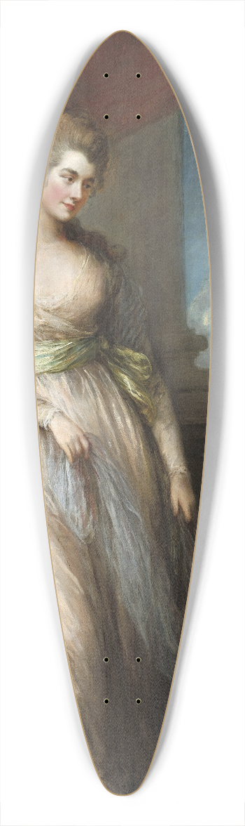 Thomas Gainsborough - Georgiana,Duchess of Devonshire 39.3 inch art pintail longboard deck
