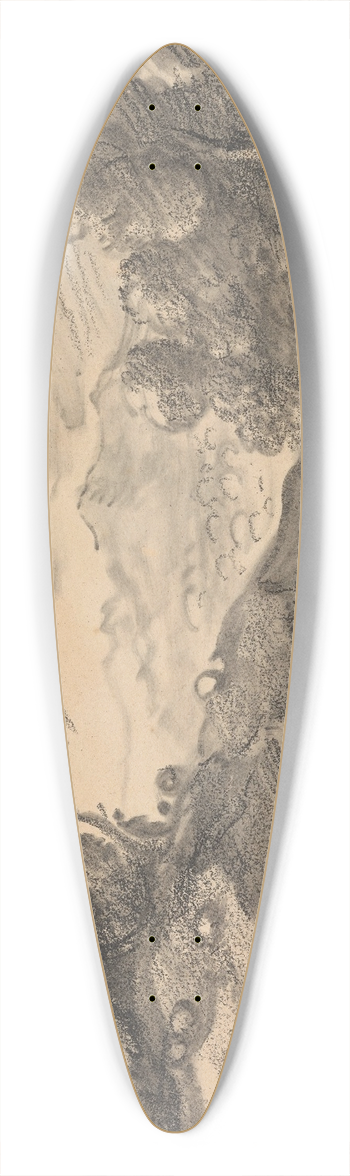 Thomas Gainsborough - Landscape with Horse and Cart Descending a Hill 39.3 inch art pintail longboard deck