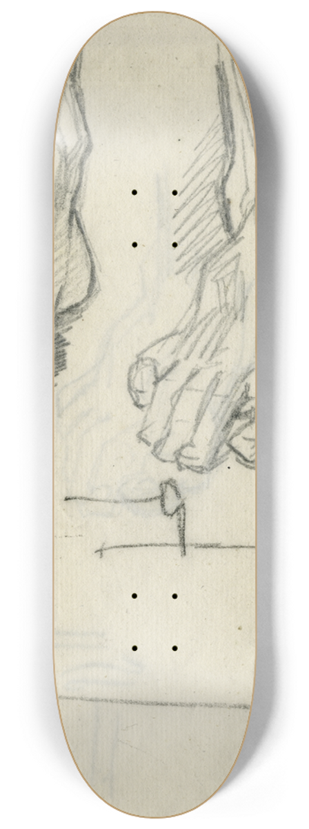 David Humbert de Superville - Tweemaal dezelfde voet, plus krabbels 8.25 inch art skate deck
