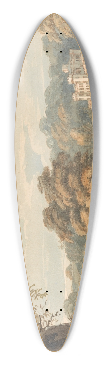 Thomas Girtin - Chalfont House, Buckinghamshire 39.3 inch art pintail longboard deck