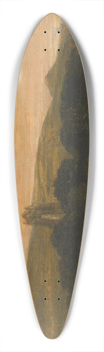 Thomas Girtin - Guisborough Priory 39.3 inch art pintail longboard deck