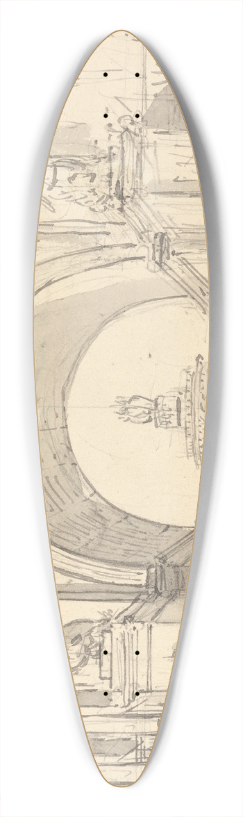 Thomas Grieve - Design for Covent Garden Drop Curtain 39.3 inch art pintail longboard deck