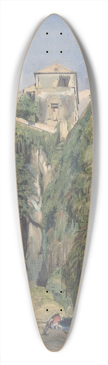 Thomas Hartley Cromek - A Glen in Sorrento 39.3 inch art pintail longboard deck