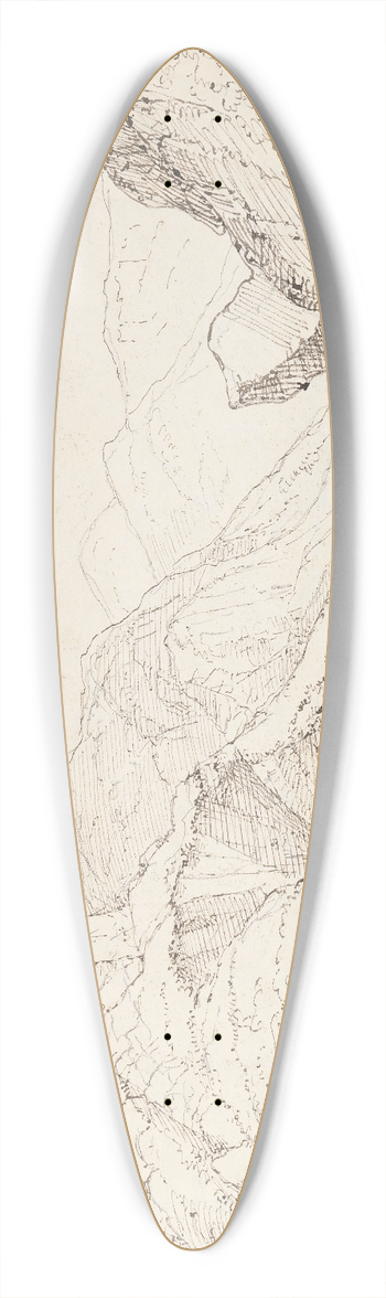 Thomas Hastings - In Borrowdale 39.3 inch art pintail longboard deck