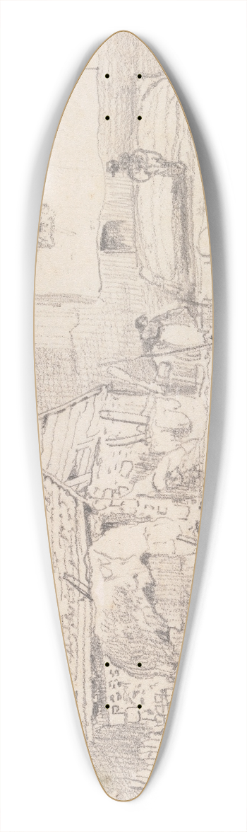 Thomas Hastings - On Hastings Beach, 3 October 1820 39.3 inch art pintail longboard deck