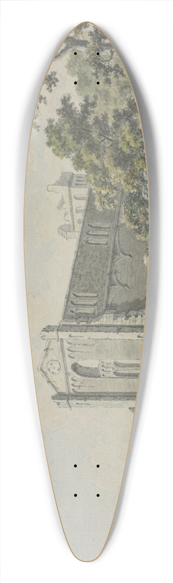 Thomas Hearne - Melrose Abbey 39.3 inch art pintail longboard deck