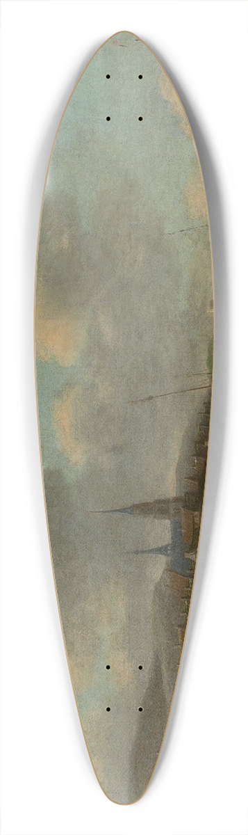 Thomas Heeremans - Coast in Scheveningen 39.3 inch art pintail longboard deck