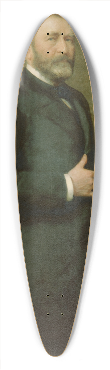 Thomas Le Clear - Ulysses S. Grant 39.3 inch art pintail longboard deck