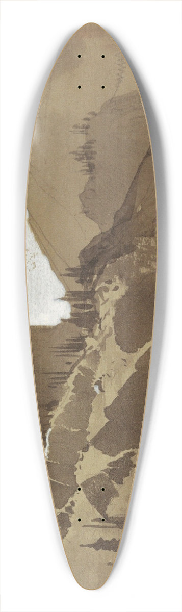 Thomas Moran - Near Meadow Creek, Utah 39.3 inch art pintail longboard deck