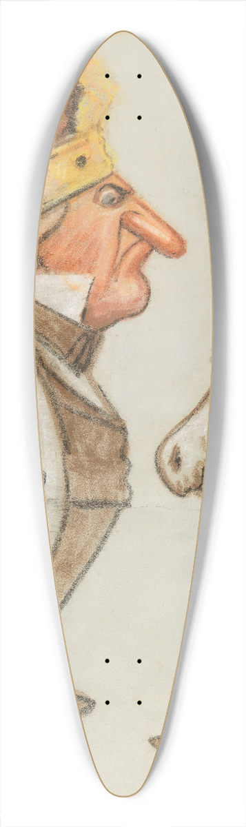 Thomas Nast - Andrew Johnson 39.3 inch art pintail longboard deck