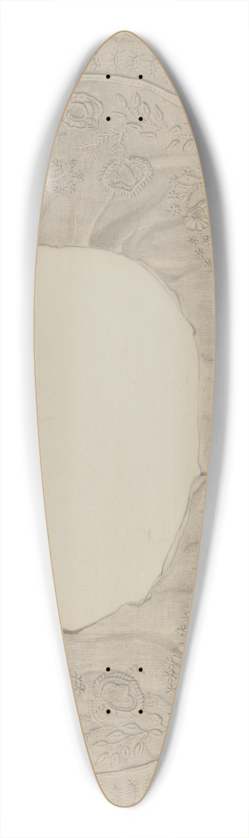 Thomas O'Connor - Embroidered Lace Collar 39.3 inch art pintail longboard deck