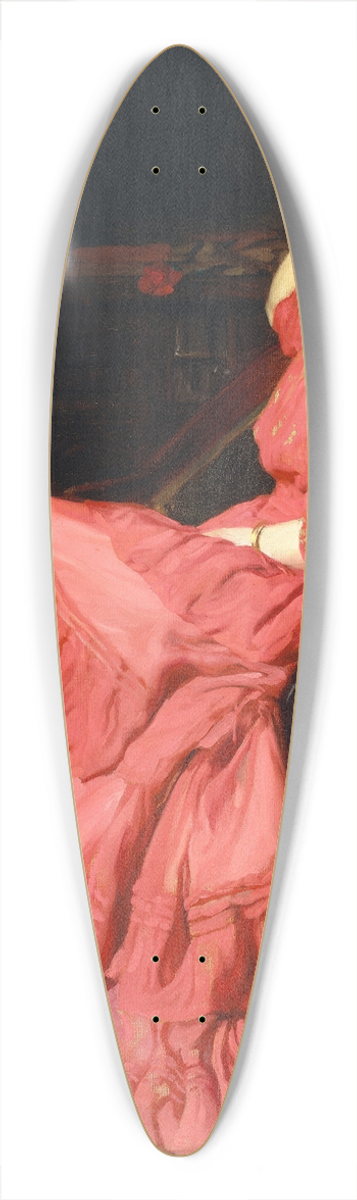 Thomas Pollock Anshutz - A Rose 39.3 inch art pintail longboard deck