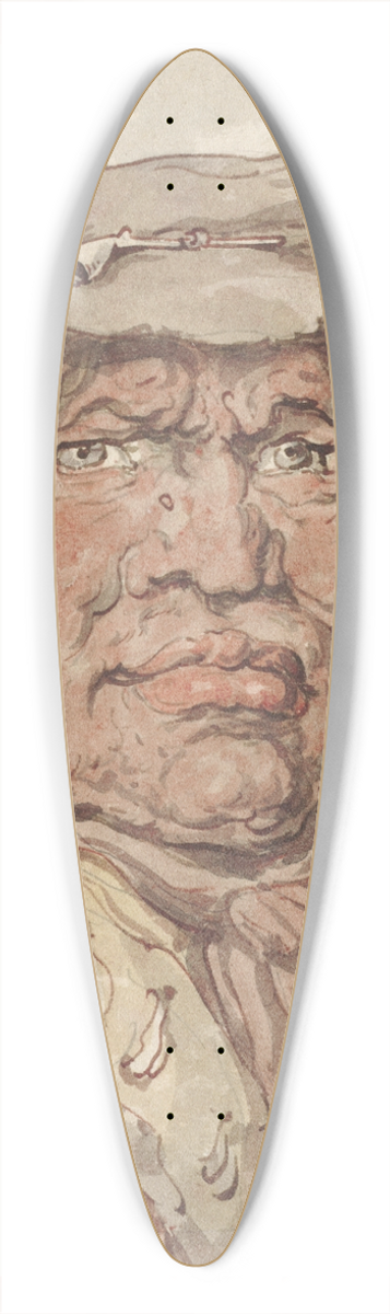 Thomas Rowlandson - A Soldiers Widow 39.3 inch art pintail longboard deck