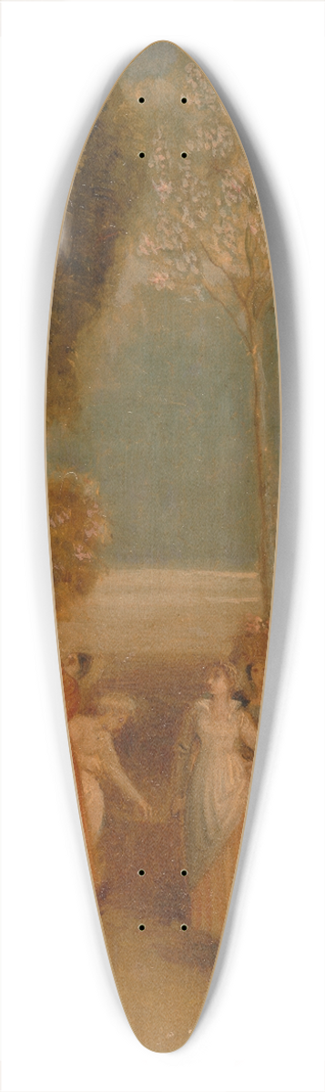 Thomas Stothard - The Garden 39.3 inch art pintail longboard deck