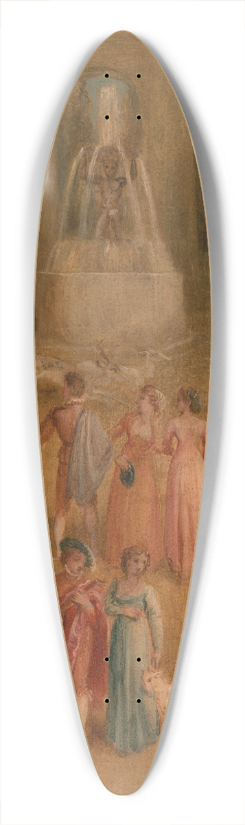 Thomas Stothard - The Meadow 39.3 inch art pintail longboard deck
