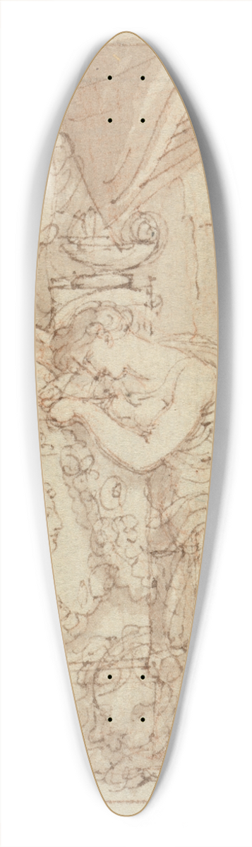Thomas Stothard - Untitled 39.3 inch art pintail longboard deck