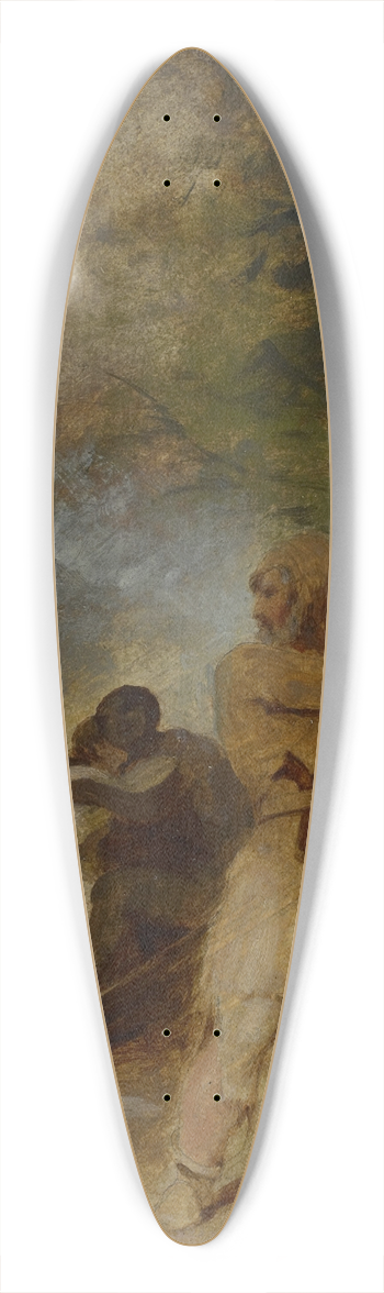 Thomas Sully - Fridays Father Rescued 39.3 inch art pintail longboard deck