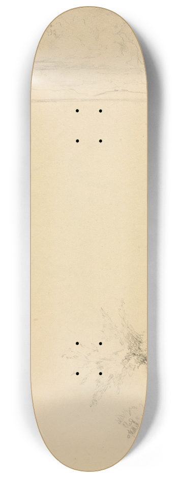 David Johnson - Landscape and Tree Studies (verso) 8.25 inch art skate deck