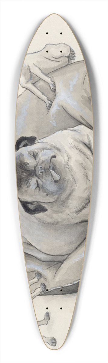 Thomas Theodor Heine - Mpse 39.3 inch art pintail longboard deck