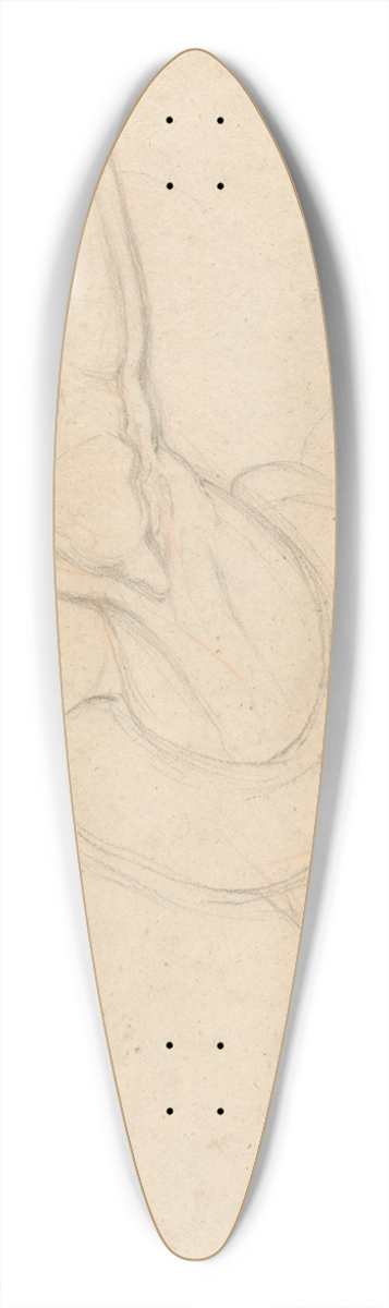 Thomas Uwins - Study of a mans leg 39.3 inch art pintail longboard deck