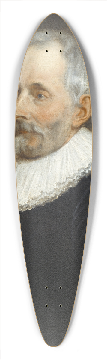 Thomas Willeboirts Bosschaert - Portret van Balthasar I Moretus 39.3 inch art pintail longboard deck