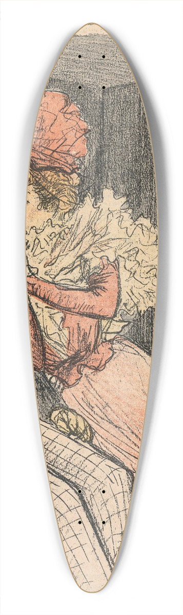 Thophile Alexandre Steinlen - Gil Blas Illustr, Une Curiosit, par Alexandre Hepp 39.3 inch art pintail longboard deck