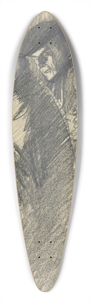 Thophile Alexandre Steinlen - La Rpublique clairant lEglise et larme 39.3 inch art pintail longboard deck
